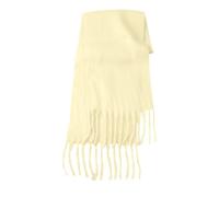 LZPCarra Solid Color Scarf With Lazy Style Soft and Solid Color Big Pull Warm Scarf Tenda Tenda Tenda con occhielli, giallo., A