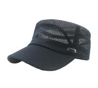 LZPCarra Top Caps in rete per uomo, regolabili, traspiranti, cappello da uomo, cappelli alla moda, casual, per camionista, Blu marino, Taglia unica