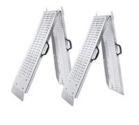 LZQ 2 rampe di carico pieghevoli, massimo 400 kg a coppia, rampa di accesso, ciascun pezzo da 180 x 22,5 x 4,5 cm, per moto, ATV, quad, auto