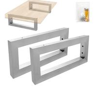 LZQ 2 x consolle da parete per lavabo, supporto rettangolare per lavabo, console per lavabo, supporto per scaffale, console per carichi pesanti per lavabo, 35 cm