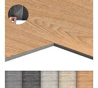 LZQ Pavimento in PVC autoadesivo con effetto legno, 36 piastrelle in vinile da 5,02 m², autoadesive, resistenti all'usura, impermeabili, per soggiorno, cucina, rovere classico