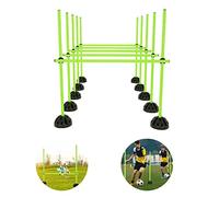 LZQ Set di aste per saltare Agility per esercizi di salto, dribbling e agilità, ideale per sport di club o scuola, verde