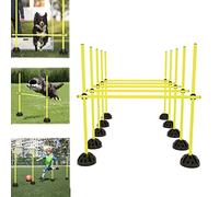 LZQ Set di barre per saltare Agility per esercizi di salto, dribbling e agilità, ideale per sport di club o scuola, giallo
