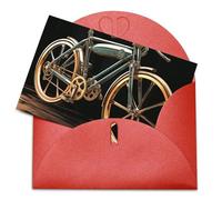 LZQPOEAS Biglietti di auguri con buste Biglietto di auguri vuoto Bike Thank You Card Note Biglietti per feste Pieghevole Biglietto vuoto per compleanno Biglietti di auguri vuoti Biglietti di invito