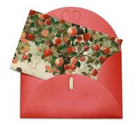 LZQPOEAS Biglietti di auguri con buste Biglietto di auguri vuoto Frutta sotto l'albero Biglietto di ringraziamento Biglietti per feste Pieghevole Biglietto vuoto per Compleanno Biglietti di auguri