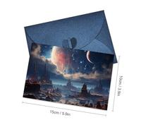 LZQPOEAS Biglietti di auguri con buste Biglietto di auguri vuoto Galaxy Thank You Card Note Biglietti per feste Pieghevole Biglietto vuoto per compleanno Biglietti di auguri vuoti Biglietti di invito