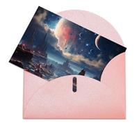 LZQPOEAS Biglietti di auguri con buste Biglietto di auguri vuoto Galaxy Thank You Card Note Biglietti per feste Pieghevole Biglietto vuoto per compleanno Biglietti di auguri vuoti Biglietti di invito