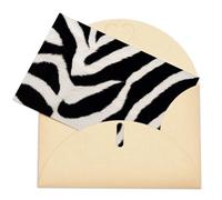 LZQPOEAS Biglietti di auguri con buste Biglietto di auguri vuoto Zebra Animal Thank You Card Biglietti per feste Pieghevole Biglietto vuoto per compleanno Biglietti di auguri vuoti Biglietti di invito