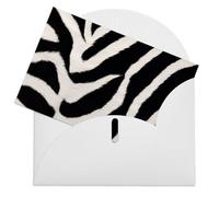 LZQPOEAS Biglietti di auguri con buste Biglietto di auguri vuoto Zebra Animal Thank You Card Biglietti per feste Pieghevole Biglietto vuoto per compleanno Biglietti di auguri vuoti Biglietti di invito