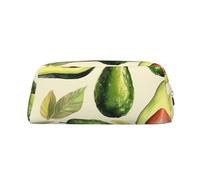 LZQPOEAS Molte immagini di avocado astuccio in pelle portapenne borsa da viaggio borsa per trucchi con cerniera borsa organizer per donne uomini, Oro, One Size, Sportivo