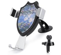 LZQPOEAS Monet's Water Lilies, supporto universale per telefono cellulare per cruscotto parabrezza bocchetta dell'aria, supporto girevole regolabile per auto, compatibile con tutti gli smartphone da 4