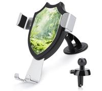 LZQPOEAS Rain Moistens The Green Forest Supporto universale per telefono cellulare per cruscotto parabrezza bocchetta dell'aria, supporto girevole regolabile per auto, compatibile con tutti gli