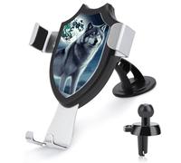 LZQPOEAS Wolf Under Moon - Supporto universale per telefono cellulare per cruscotto e parabrezza, supporto girevole regolabile per auto, compatibile con tutti gli smartphone da 4-6 pollici