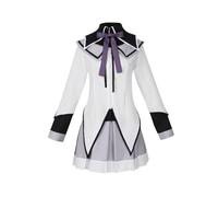 Lzrong Anime Akemi Homura Costume Cosplay con parrucca, abito uniforme completo per Halloween, carnevale, feste, vestito da donna