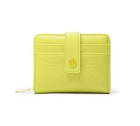 LZSXDWXY Portafoglio da donna piccolo blocco RFID portafogli per carte di credito con finestra ID e tasca portamonete con cerniera portafoglio da donna, A-giallo, Taglia unica, Contemporaneo