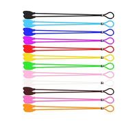 LZTDSBX Catena for Occhiali 30 Pezzi Occhiali da Vista Nastro Elastico in Silicone colorato Bottone con Lettera Regolabile Occhiali Sportivi con Cordino Antiscivolo