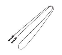 LZTDSBX Catena for Occhiali 4 Pezzi Cinghie for Collo in Lega Minimalista retrò alla Moda Catene for Maschere con Perline Femminili Cordini for Occhiali da Sole(Black)