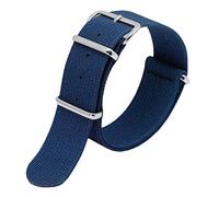 LZTDSBX Cinturino dell'orologio, Cinturino for Orologio Militare Nato in Nylon ad Alta densità da Uomo 20/22 mm, for analogico Classico, quadrante al Quarzo(Blue,22mm)