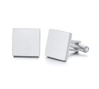 LZTDSBX Gemelli Vuoti Gemelli con Incisione Personalizzata da 50 Pezzi for Lo Sposo(CL-051 Silver)