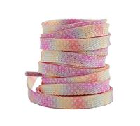 LZTDSBX Lacci per Scarpe da Ginnastica Lacci for Scarpe allungabili da 260 cm, for Pattini da Ghiaccio, Lacci Colorati sfumati Tie-Dye, Lacci for Pattini da Ghiaccio, 1 Paio. Colore