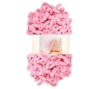 LZTDSBX Polyester Finger Loop Yarn, 2 Balls Puffy Wool Hand Braid Rope Knitting Thick Velvet Rainbow(Color 30)