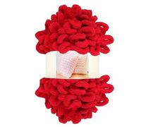 LZTDSBX Polyester Finger Loop Yarn, 2 Balls Puffy Wool Hand Braid Rope Knitting Thick Velvet Rainbow(Color 1)