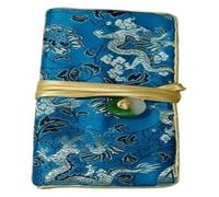 LZTDSBX Portafoglio portaoggetti in Seta, Personalizzato, Arrotolabile, for Gioielli, for Viaggi, imballaggio Portatile, Drago Cinese in Broccato di, Coulisse, Multi-Cerniera, all'Ingrosso(Blue)