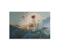 LZTEN Journey Home by Michael Posters Parkes Prints poster su tela da parete dipinti ad olio Deco senza cornice 40,6 x 61 cm