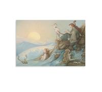 LZTEN Morning Song by Michael Posters Parkes Stampe poster su tela da parete dipinti ad olio Deco senza cornice 40,6 x 61 cm