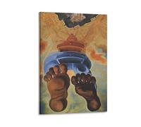 LZTEN Poster con stampa di Dalí su tela, motivo: La figlia del vento dell'ovest di Salvador, decorazione artistica da parete con cornice, 50,8 x 76,2 cm