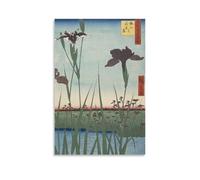 LZTEN Stampa giapponese Ukiyo-e Utagawa Hiroshige - Centinaia di famose vedute di Edo, stampe artistiche da parete su tela, dipinti ad olio, senza cornice, 40,6 x 61 cm