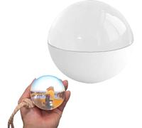 LZTET Display Digitale A Ultrasuoni con Sfera di Cristallo 3D,Globo Personalizzato,Espositore Video in Cristallo,Regalo Fotografico Laser 3D,per Baby Shower O Anniversario(White)