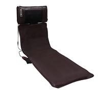 LZTET Tapis Massage éLectrique pour Massage Complet Du Corps - Matelas Massage Par Vibration avec 20 Moteurs Et Fonction Chauffage, SystèMe De Protection Contre La Surchauffe, Leather-Flagship