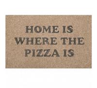 Lzuso Zerbino per ingresso esterno Home Is Where the Pizza Is Doormat antiscivolo in gomma per casa, interno, esterno, patio, ingresso, aree ad alto traffico, divertente tappetino di benvenuto