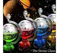 LZVMLNQI Barometro creativo in vetro per previsioni meteorologiche, con pigmento verde