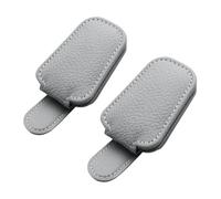 LZWLZW 2 Pezzi Porta Occhiali Auto per Kia Cadenza 2011-2015, Clip per Visiera Magnetico Supporto per Occhiali Sole Accessori,Grey