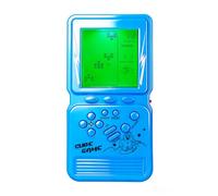 LZYCH Console di Gioco Cubo Elettronico 23 Giochi a Blocchi Retroilluminazione Verde Difficoltà Regolabile Giocattolo Retrò Gioco Puzzle Portatile Regalo di Natale per Bambini/Adulti (Blu)