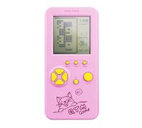LZYCH Console di Gioco Retro Block 26 Giochi Migliaia di Modalità Difficoltà Regolabile/Velocità Facile da Usare Giocattolo Nostalgico Puzzle del Gioco Portatile Regalo per Bambini/Adulti (Rosa)