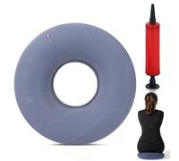 LZYDKH Cuscino da seduta per emorroidi, con pompa a ciambella, per alleviare il dolore al coccige (grigio)