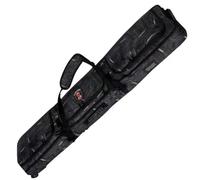 Lzyjck Borsa da Snowboard con Ruote, Borsa da Sci Impermeabile in Poliestere Oxford 900D con Cinghie Portasci E Ampie Tasche Portaoggetti Adatta per Sci Singoli/2 Paia di Sci,Grigio