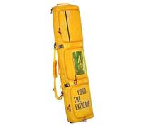 Lzyjck Borsa Portasci con Ruote, Borsone Portasnowboard Impermeabile con Rotelle Borsa Portascarponi Imbottita E Resistente per Viaggi in Aereo, 150 cm (Estendibile A 165 cm),Giallo