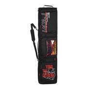 Lzyjck Borsa Portasci con Ruote, Borsone Portasnowboard Impermeabile con Rotelle Borsa Portascarponi Imbottita E Resistente per Viaggi in Aereo, 150 cm (Estendibile A 165 cm),Nero