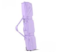 Lzyjck Borsa Portasci con Ruote per Viaggi Aerei, Borsa Porta Snowboard Impermeabile con Rotelle per Il Trasporto, Lo Stoccaggio E Il Trasporto della Tua Attrezzatura da Snowboard/Sci,Viola