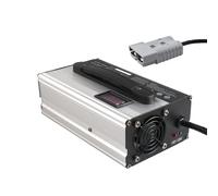 Lzyjck Caricabatterie per Carrelli Elevatori 12V/24V/36V/48V/60V/72V, Caricabatterie per Batterie al Piombo-Acido Ad Alta Potenza da 900 W, con Display LCD E Spina Anderson,72v 10a,350A