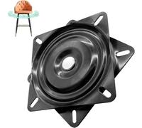 LZYKJGS Cuscinetti Girevoli Quadrati, Piatto Girevole, Cuscinetto Piatto Rotante, Giradischi Girevole a 360 °, 177 * 177 * 28 mm, Portante 260Kg, per Sgabelli, Tavoli, Librerie (7 inch)