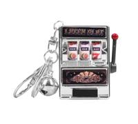 LZYWOD Frutta Slot Machine Portachiavi Lucky Charm Jackpot Portachiavi Mini Ciondolo Adulti Per Bambini Regali S2u7 Novità Charm Bag