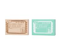 LZYWOD Nuovo Legno Assortiti Modello Timbro Memorandum Sight Box Serie Schedule Timbri Sigillare Decorativo Scrapbook