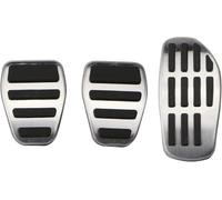 LZZDZSSL Acciaio Inossidabile Pedale Pad Coperture per Renault Captur Kaptur 2013-2018,Antiscivolo Pedale del Gas e Freno Accessori per Auto,MT