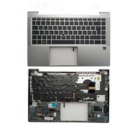 LZZSEOZ Custodia Superiore per poggiapolsi con Tastiera retroilluminata US/UK/FR/SP/LA per HP EliteBook 840 G8 G7 745 M36312-001 M07090-001(FR Layout)