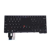 LZZSEOZ Tastiera retroilluminata LA US FR per Lenovo per ThinkPad T14 L14 P14S Gen 3 21AH 21AJ USA per tastiere Trackpoint 5N21D67970 CS22FBL-84US(US Backlit)